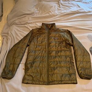 Army green Patagonia Nano Puff Jacket